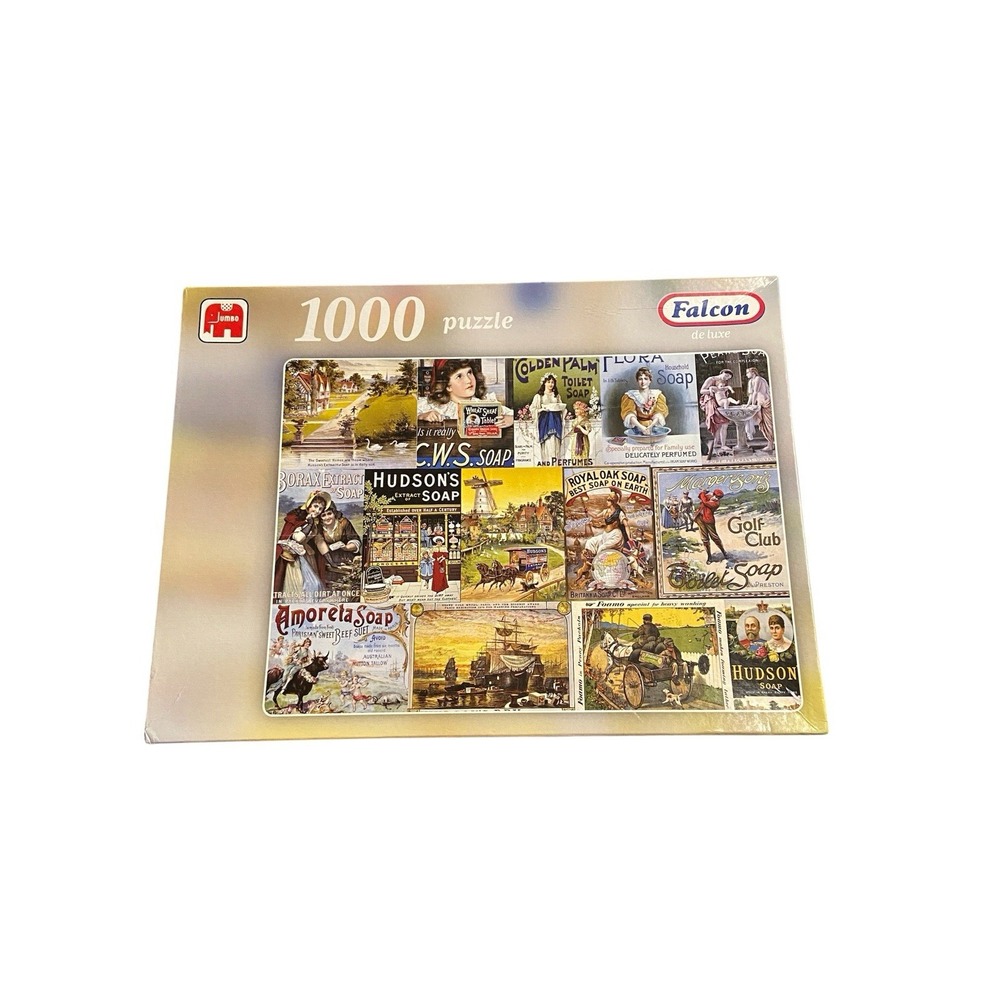 Falcon Deluxe 1000 Piece Soaps Vintage Soap Advertising Hudson's Soap Puzzle